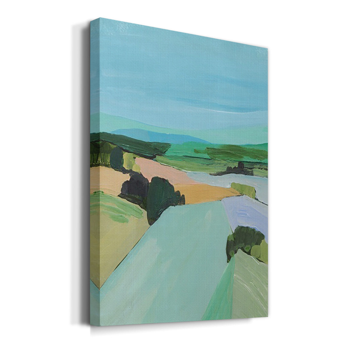 Bright Colored Countryside IV Premium Gallery Wrapped Canvas - Ready to Hang