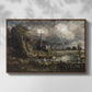 Salisbury Cathedral from the Meadows (Detail), 1831 - Floater Framed Canvas Print