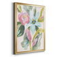 Floral Breeze Fresco  I - Modern Framed Canvas Print