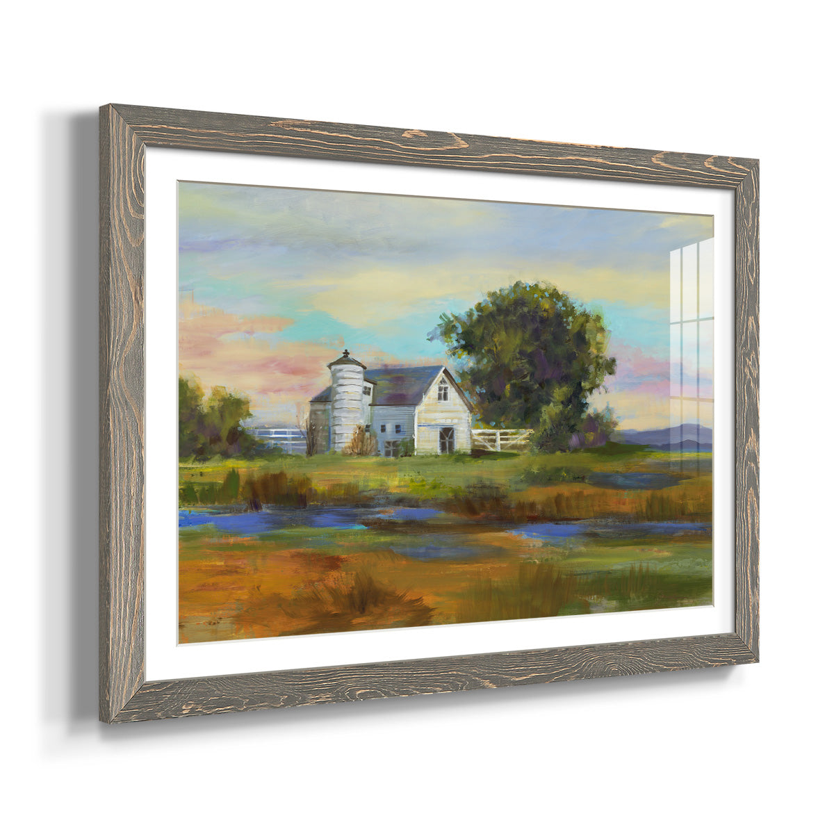 Down By The Barn - Barnwood Framed Art Print
