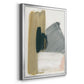 Marble Block Symmetry II - Modern Framed Canvas Print