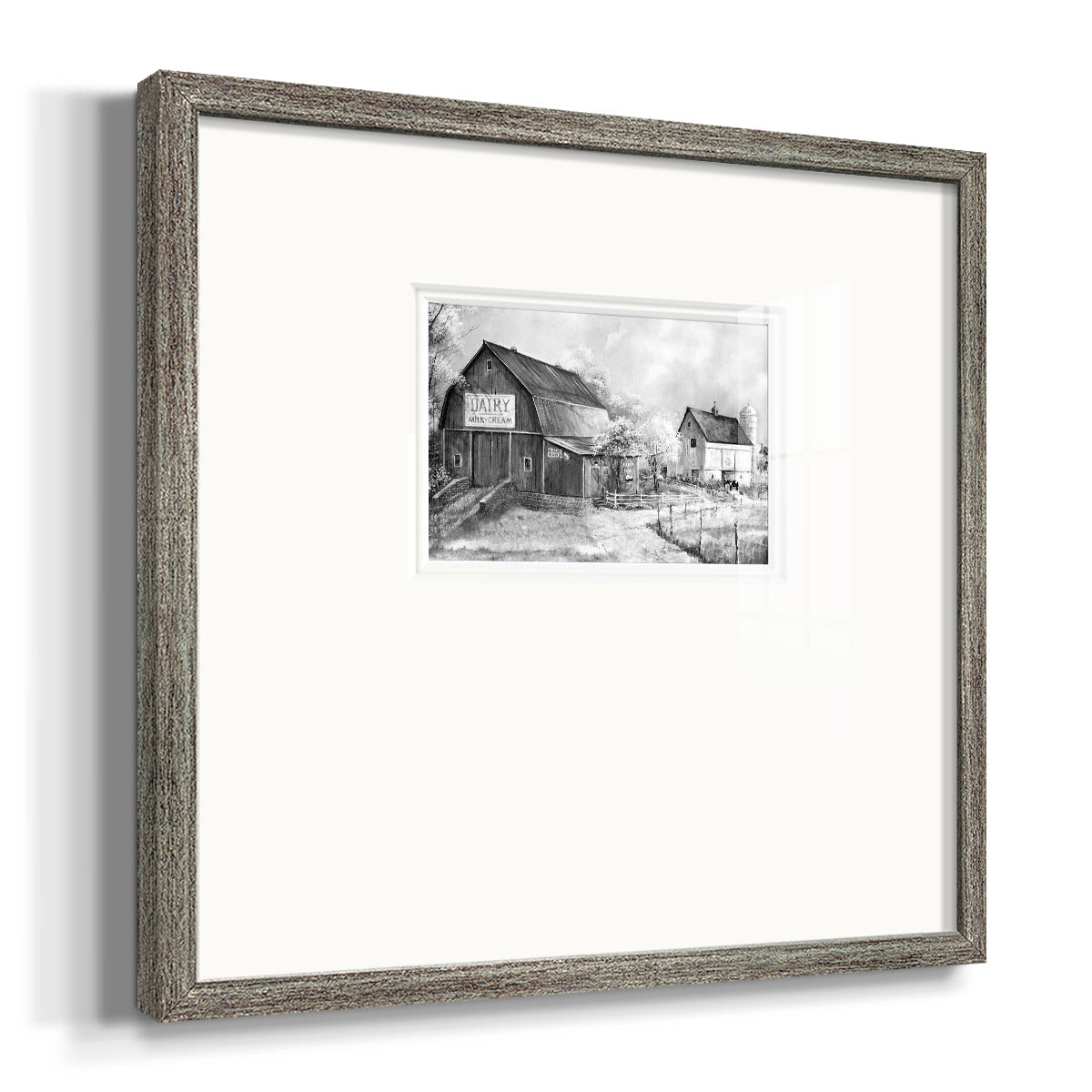 Day At The Farm Premium Framed Print Double Matboard