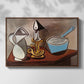 Jug, Candle, and Enamel Pan, 1950 - Floater Framed Canvas Print
