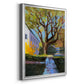 Spring in New England - Modern Framed Canvas Print