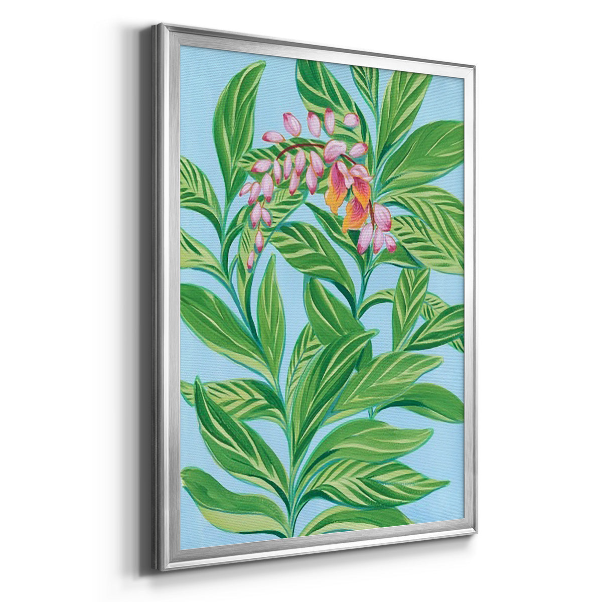 Tropical Shell Ginger I - Modern Framed Canvas Print