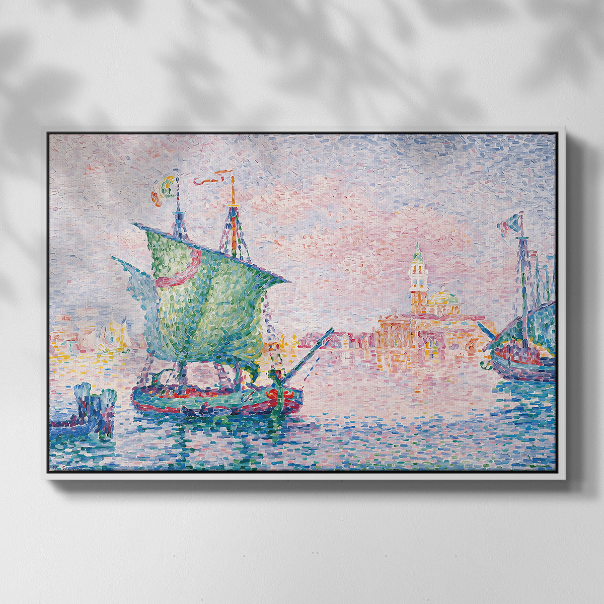 Venice, the Pink Cloud, 1909 - Floater Framed Canvas Print