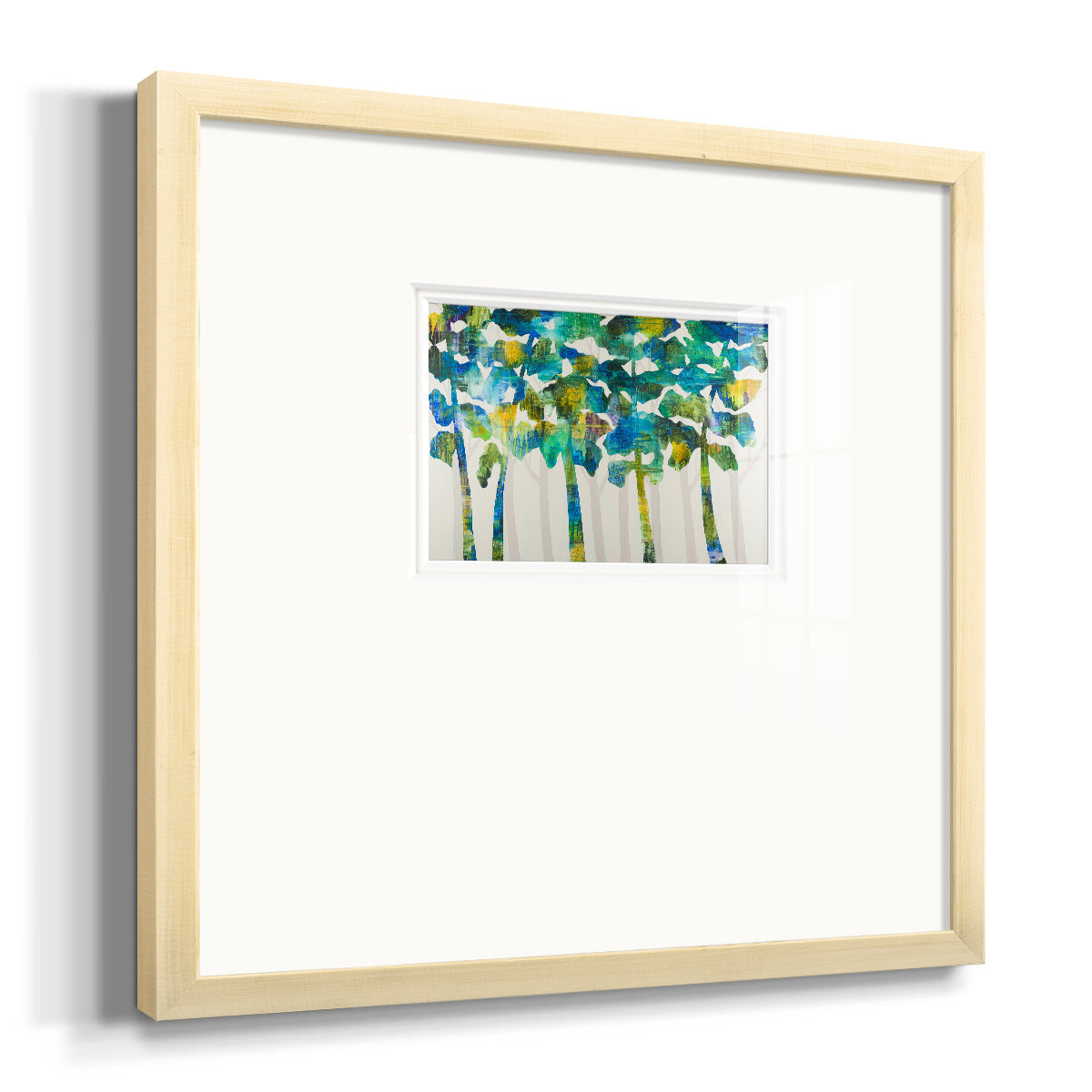 Tall Trees VII Premium Framed Print Double Matboard