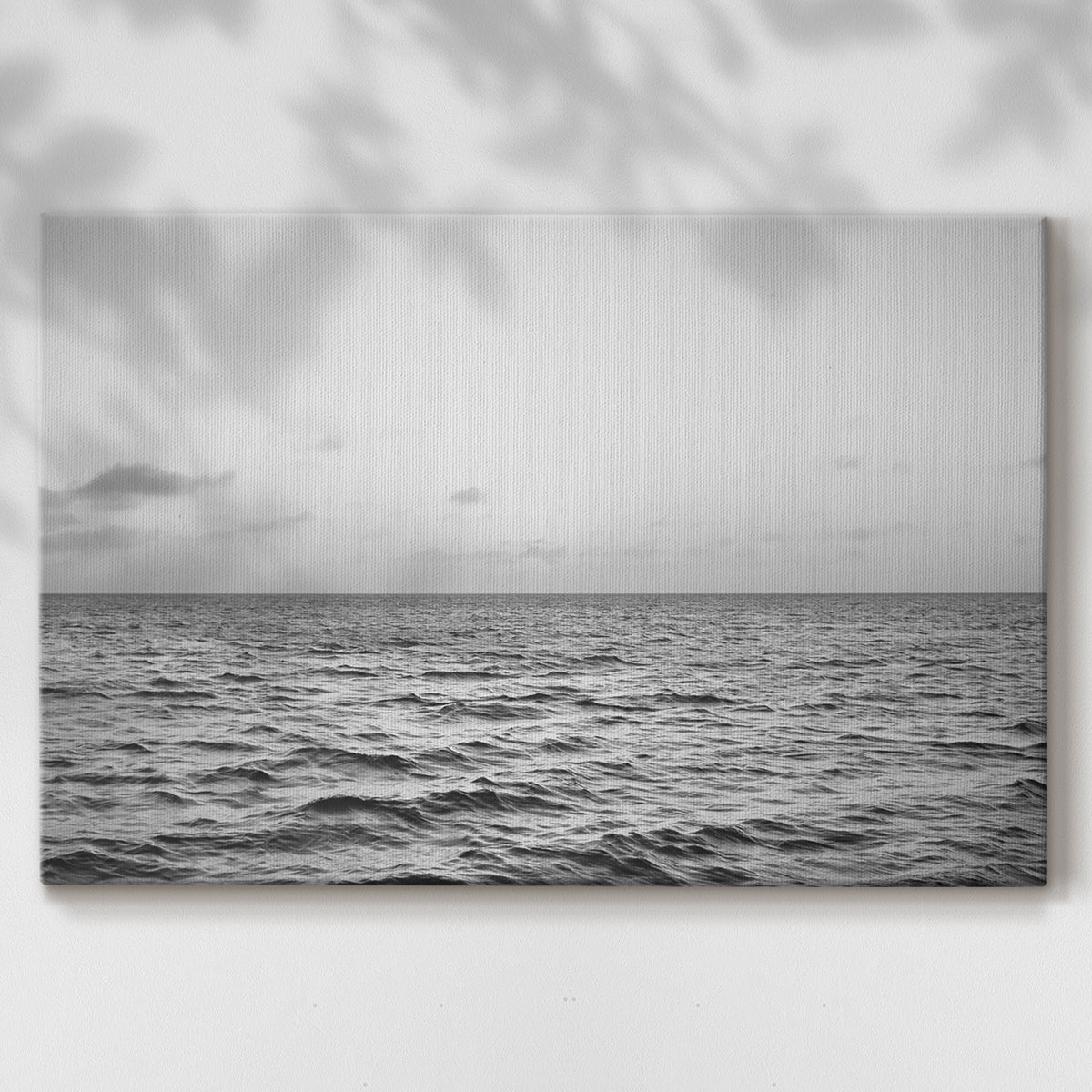 Rough Gray Sea Waves - Canvas Art Print