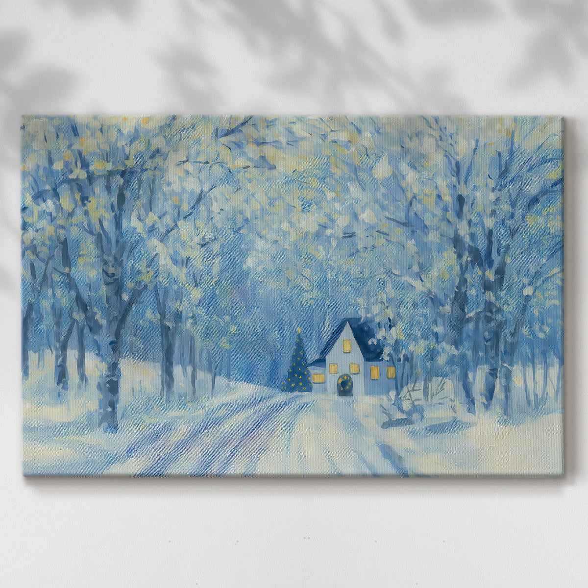 Icy Manger at Twilight - Canvas Art Print