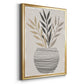 Palm Arrangement I - Modern Framed Canvas Print