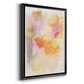 Warm Petals I - Modern Framed Canvas Print