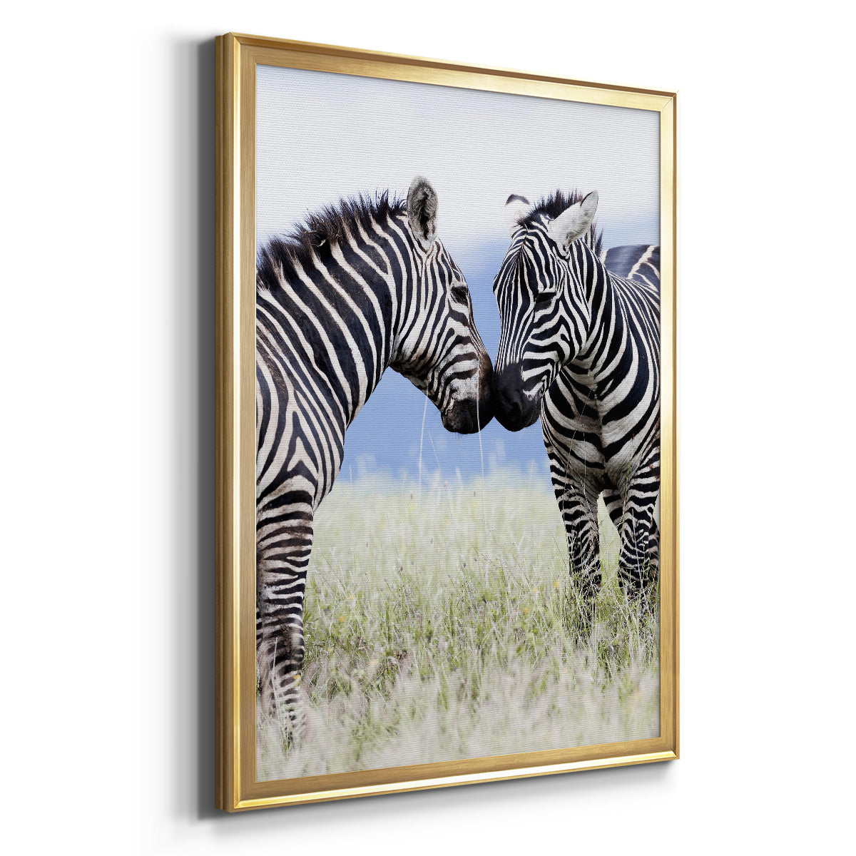 African Affection - Modern Framed Canvas Print