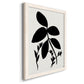 Silhouette Garden II - Barnwood Framed Canvas Print