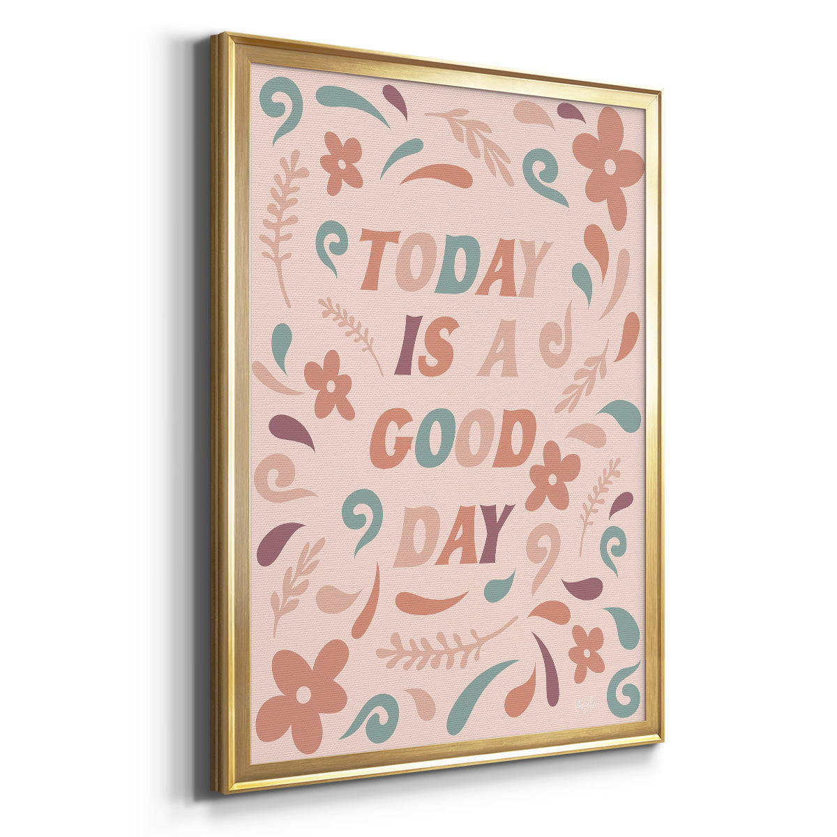 Today is a Good Day - Modern Framed Canvas Print