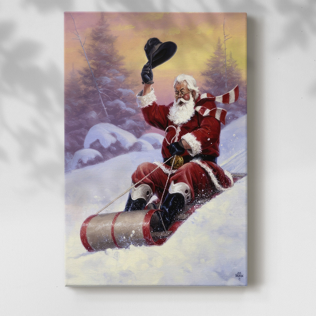 Here Comes Santa - Gallery Wrapped Canvas