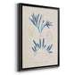 Blue Marine Algae I - Modern Framed Canvas Print