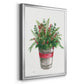 Winter Greens - Modern Framed Canvas Print