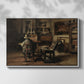 The Studio of Ferdinand De Braekeleer I, Father of the Painter, c. 1873-1885 - Floater Framed Canvas Print