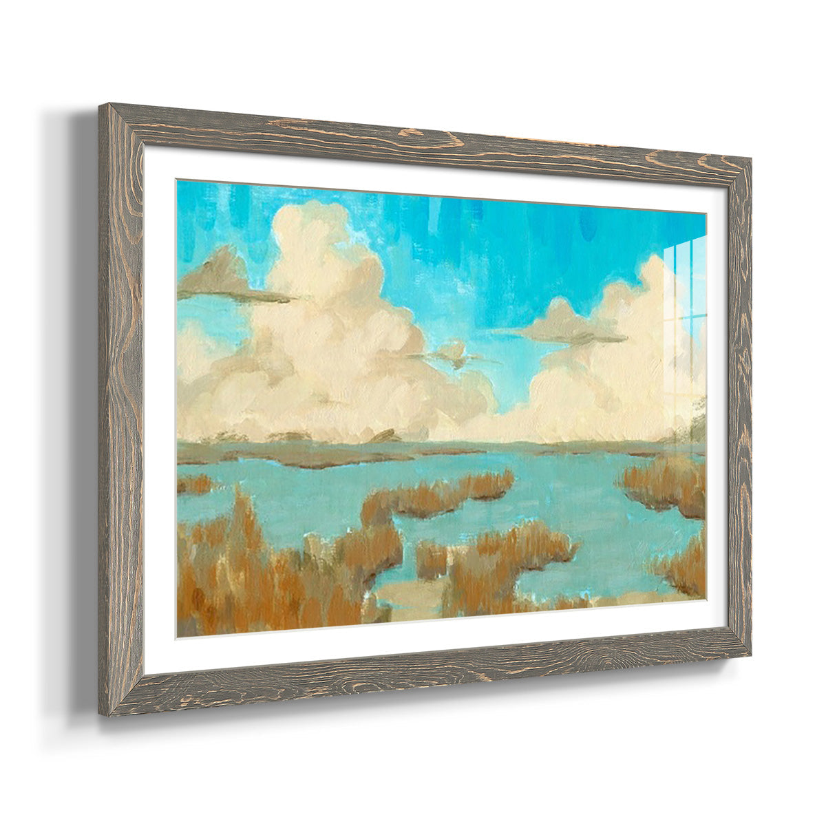 Fripp Island Water II - Barnwood Framed Art Print