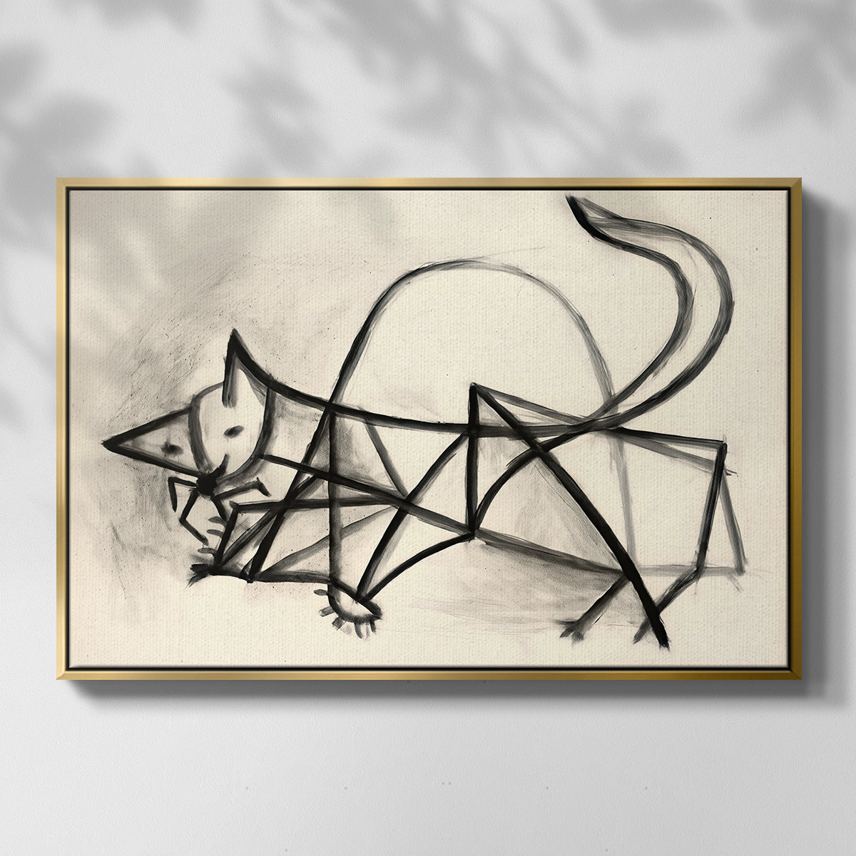 Study of a Cat (Étude de chat), 1946 - Floater Framed Canvas Print
