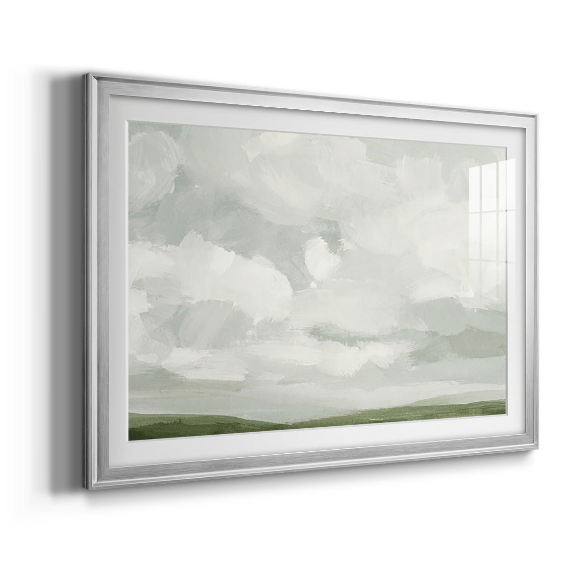 Gray Stone Sky IV - Modern Framed Art Print