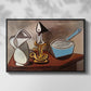 Jug, Candle, and Enamel Pan, 1950 - Floater Framed Canvas Print