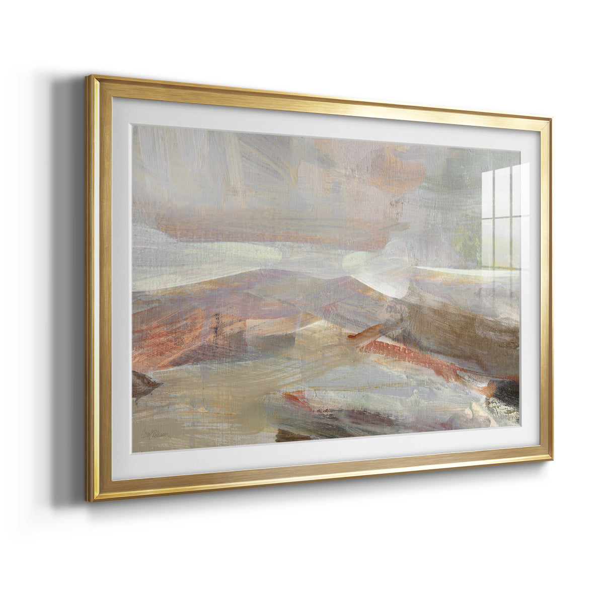 Distant Canyon - Modern Framed Art Print