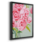 This Year's Peonies II - Modern Framed Canvas Print