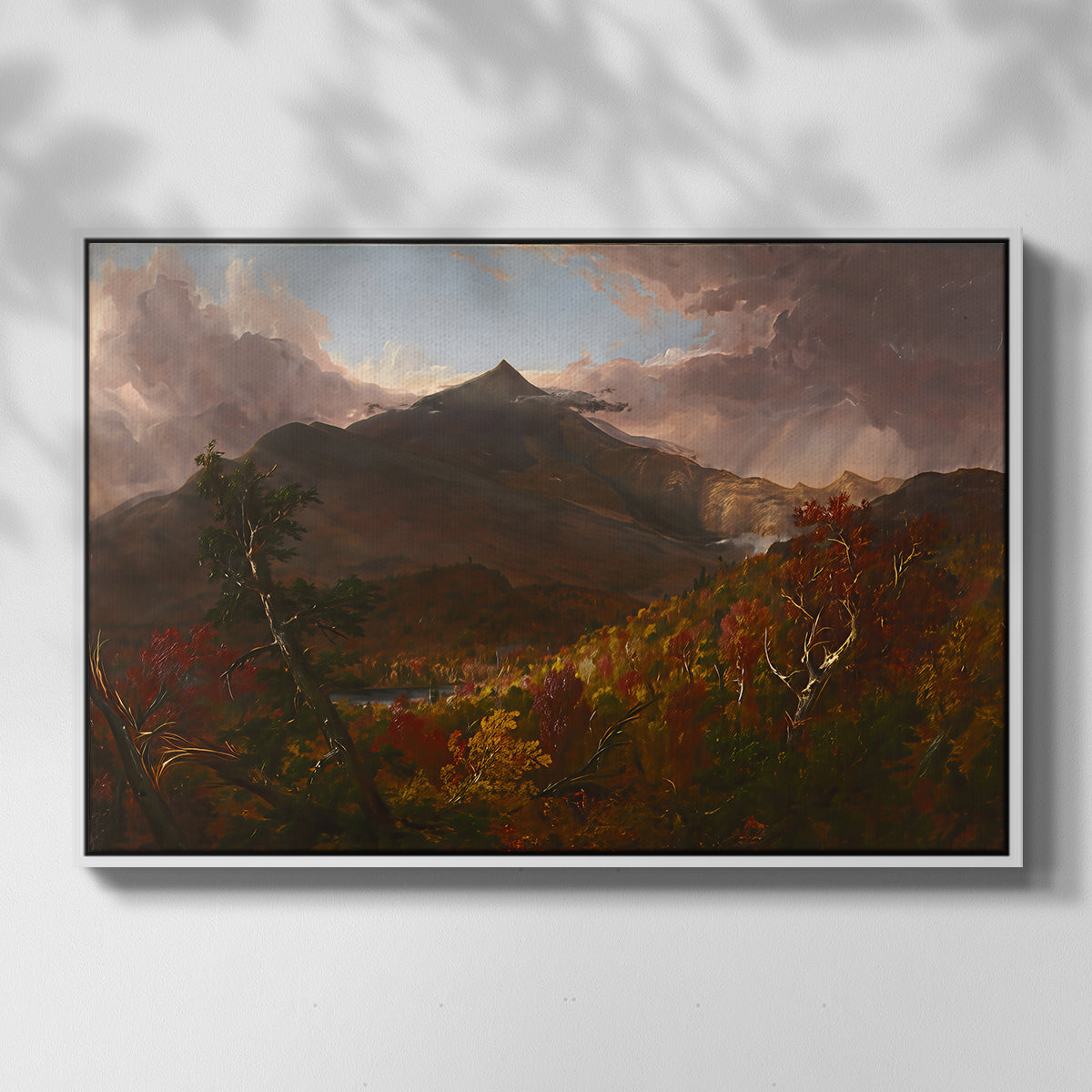 View of Schroon Mountain, Essex County, New York, After a Storm, 1838 - Floater Framed Canvas Print