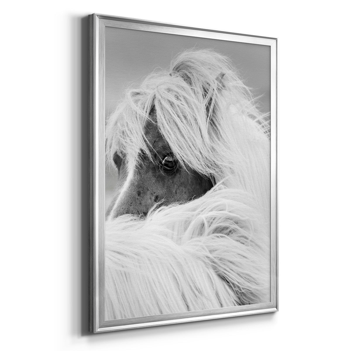 Island Pony II - Modern Framed Canvas Print