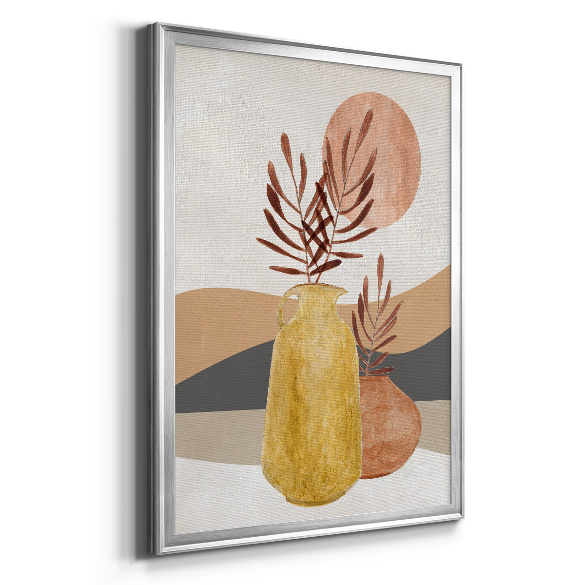 Adobe Moon I - Modern Framed Canvas Print
