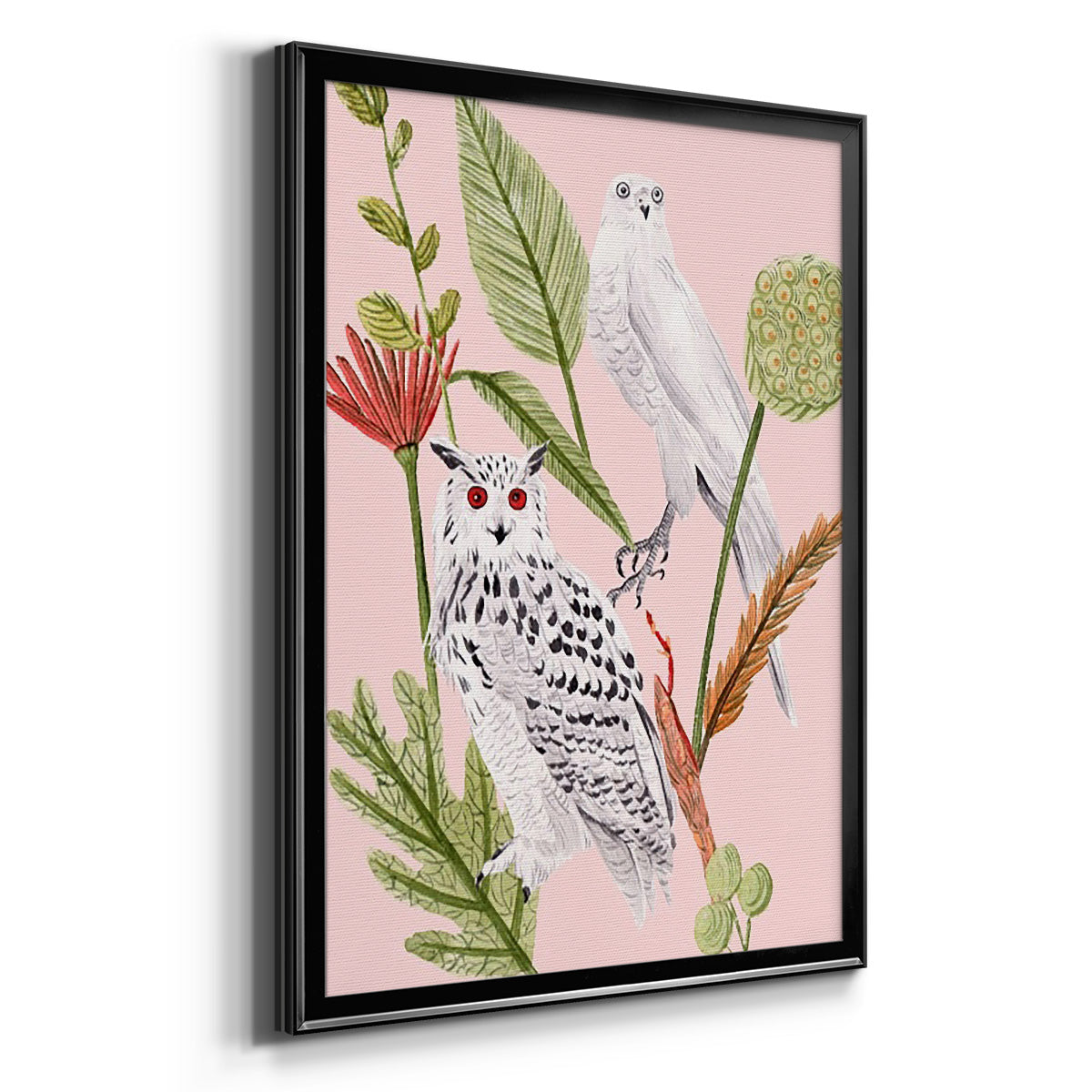 Birds in Motion V - Modern Framed Canvas Print