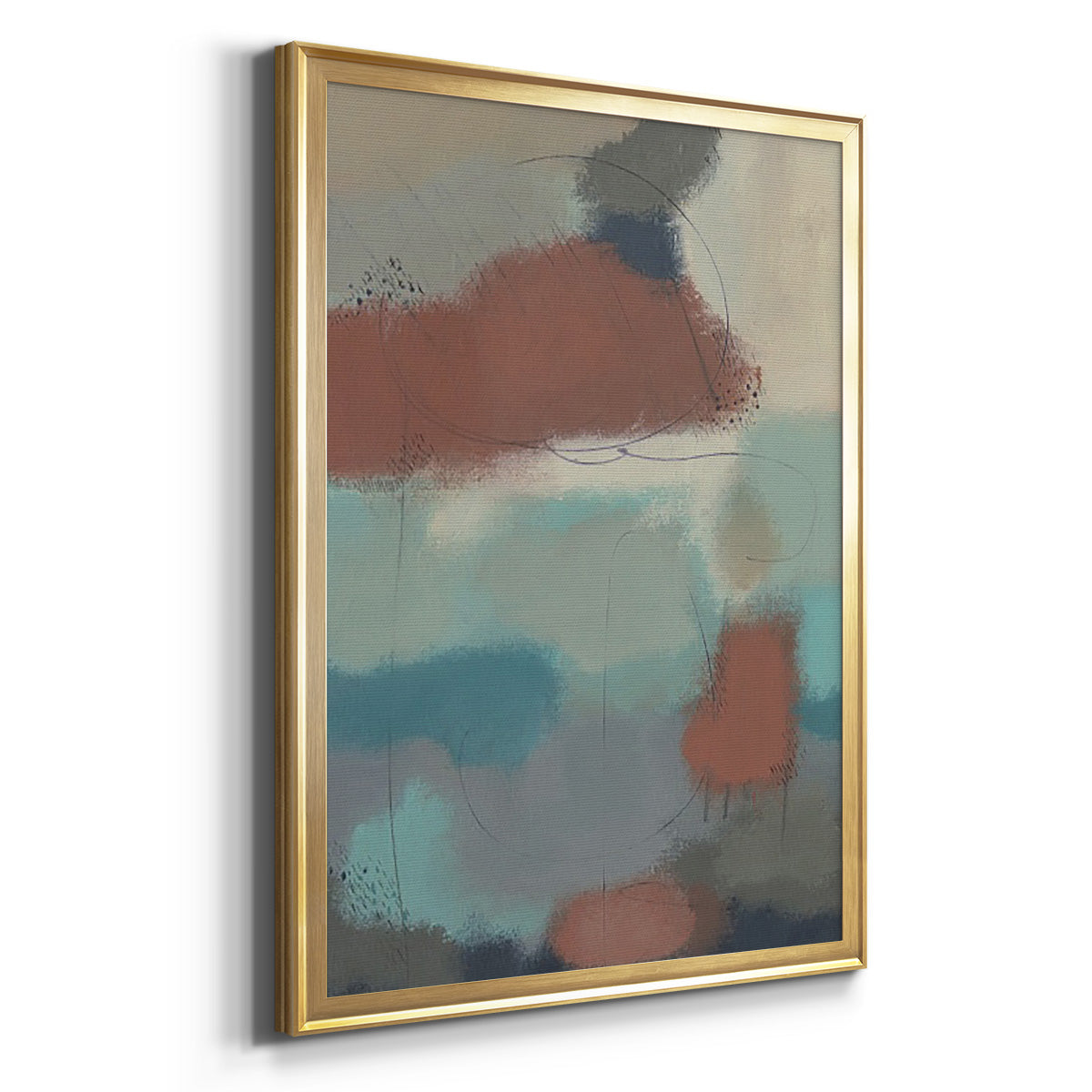 Floating By II - Modern Framed Canvas Print