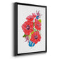 Brilliant Poppies I - Modern Framed Canvas Print