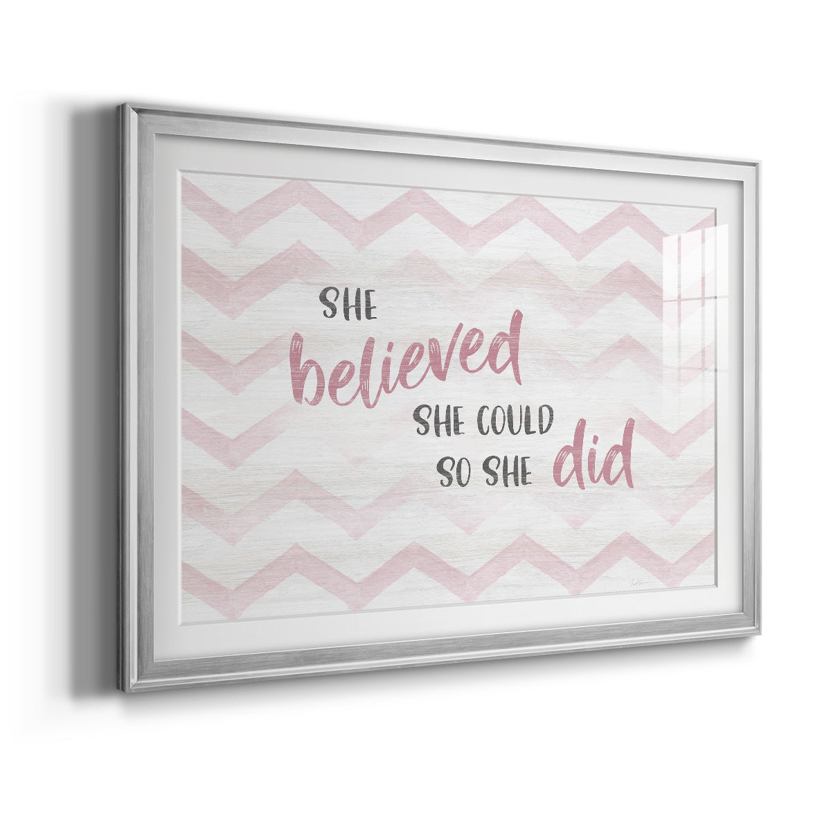 Believed She Could Premium Framed Print - Ready to Hang