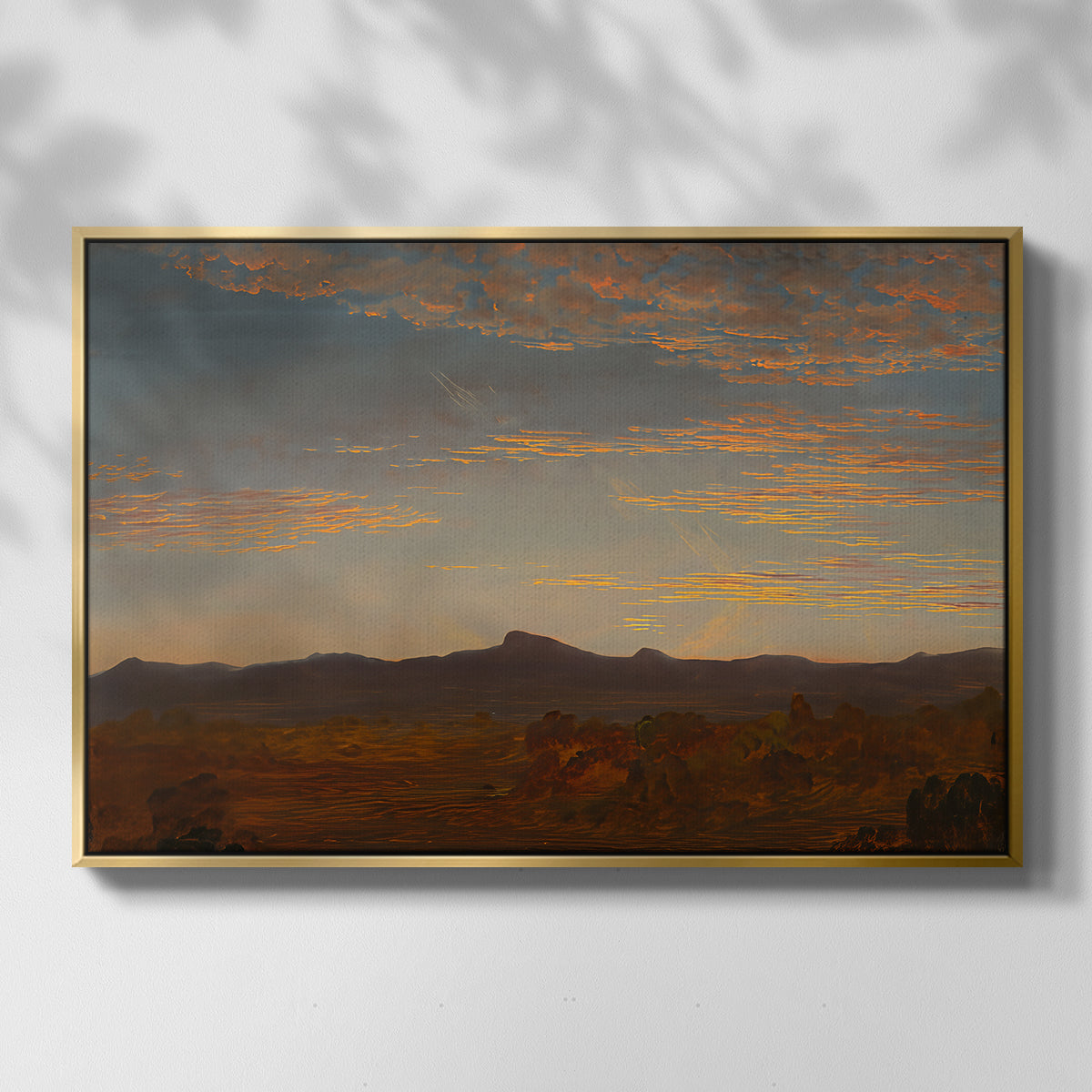 Study for "Catskill Creek", c. 1844-1845 - Floater Framed Canvas Print