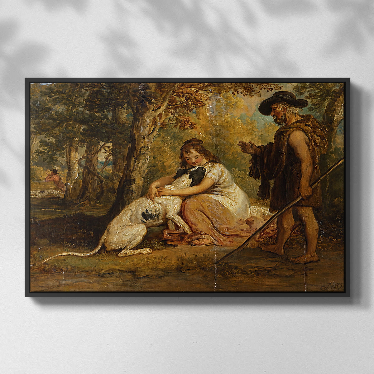 Measure for Measure, or The Biter Bit, 1840 - Floater Framed Canvas Print