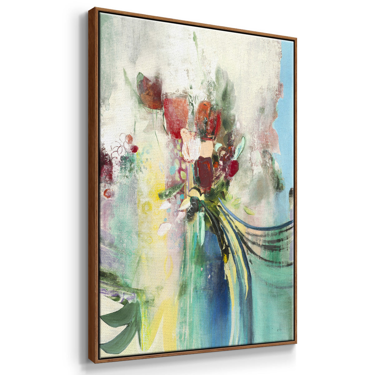 Celebration I - Framed Premium Gallery Wrapped Canvas L Frame - Ready to Hang