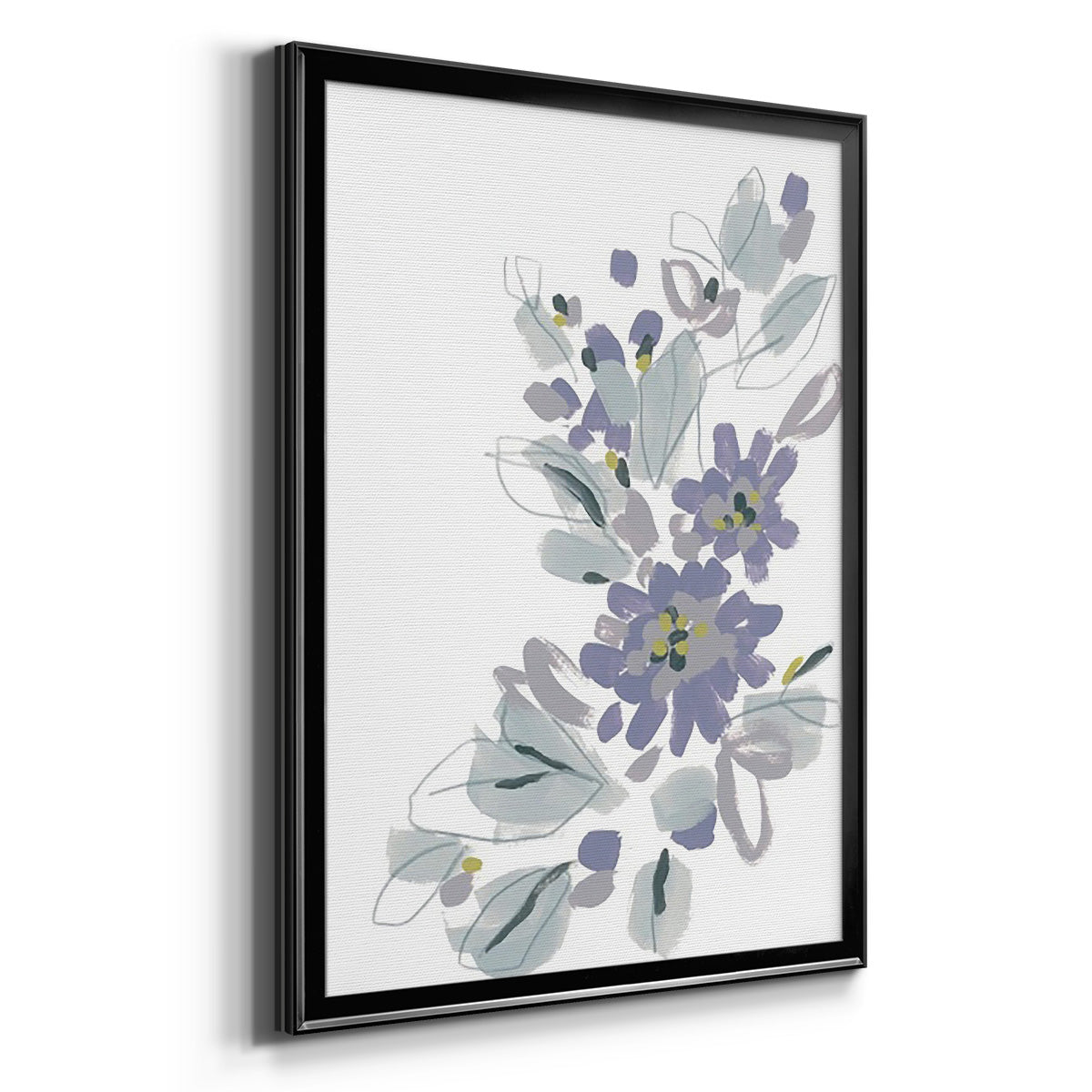 Periwinkle Patch II - Modern Framed Canvas Print