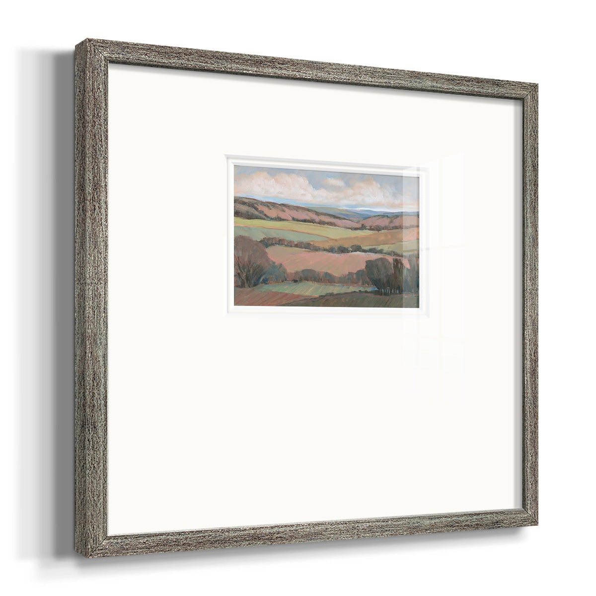 Hilly Countryside II Premium Framed Print Double Matboard