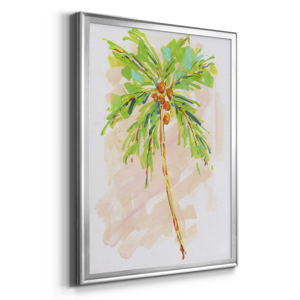 Coconut Palm I - Modern Framed Canvas Print