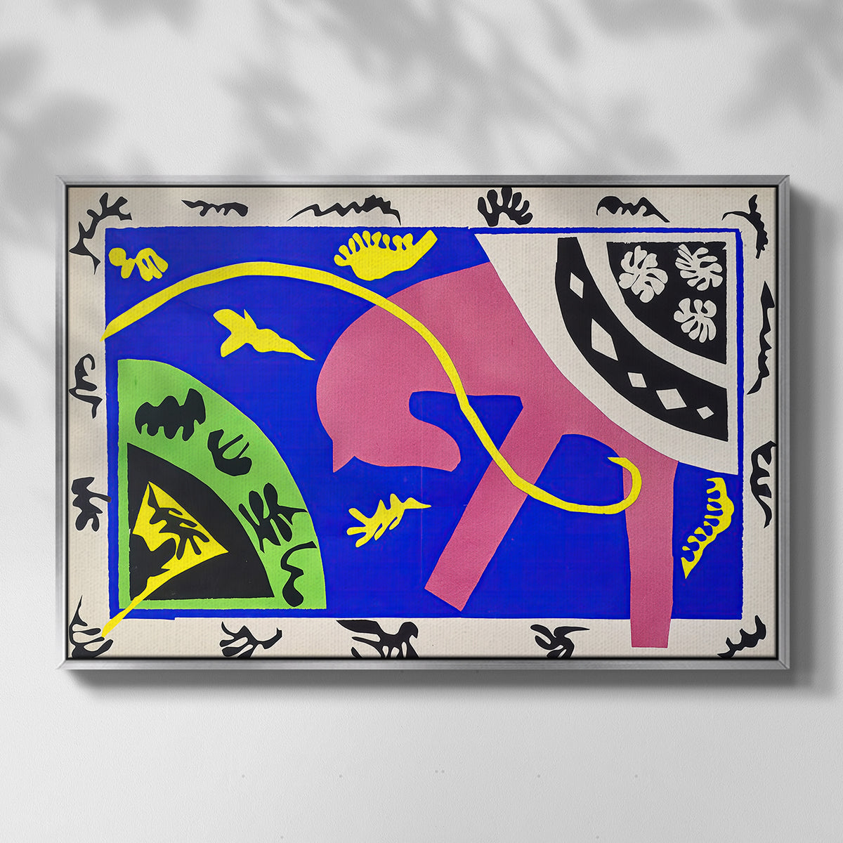 The Horse, the Rider and the Clown, from Jazz, 1947 - Floater Framed Canvas Print