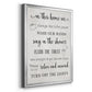 In This Bathroom - Modern Framed Canvas Print