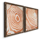 Wood Grain Suminagashi III - Premium Framed Canvas 2 Piece Set - Ready to Hang