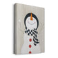 Festive Snowman II Premium Gallery Wrapped Canvas - Ready to Hang