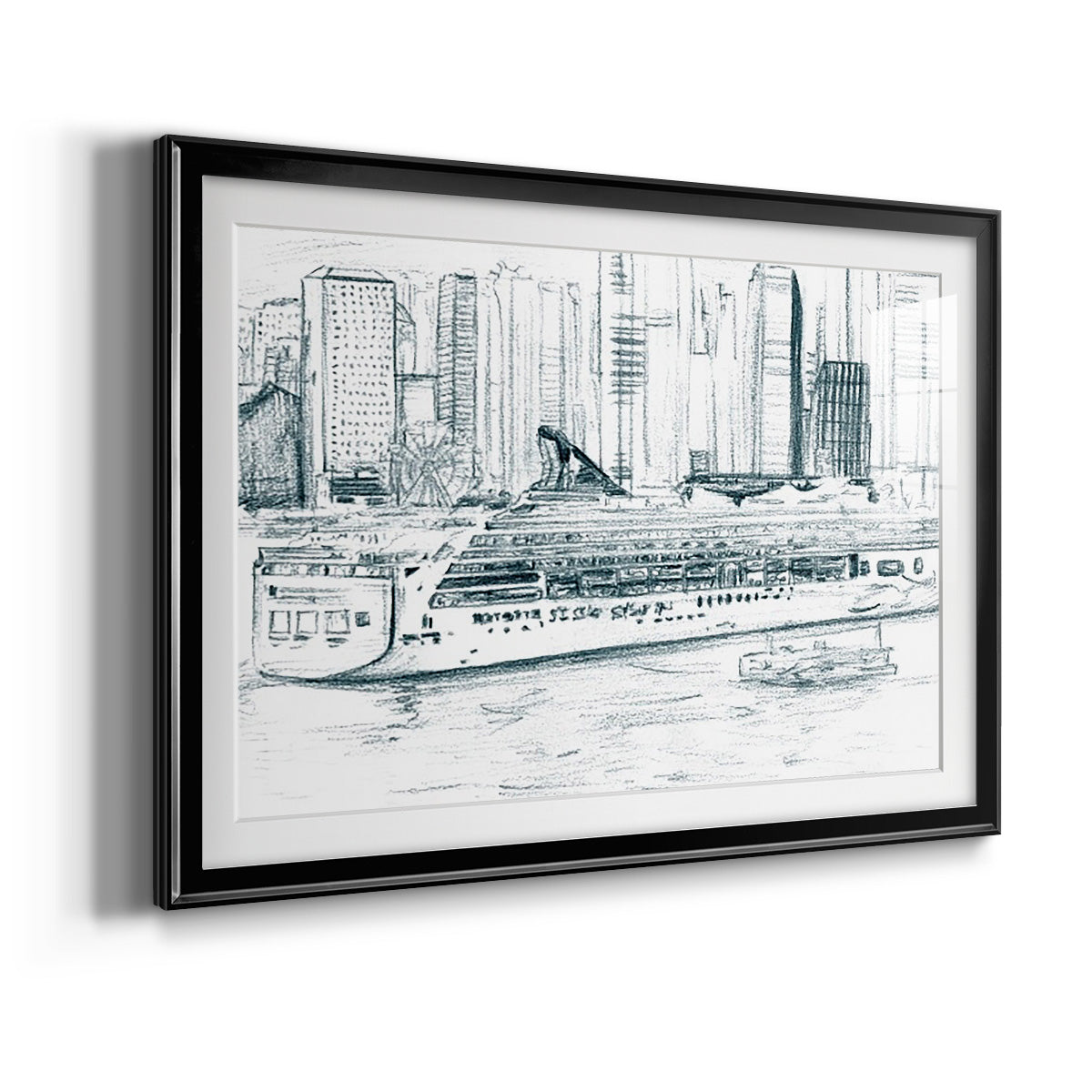 Ferryboats II Premium Framed Print - Ready to Hang