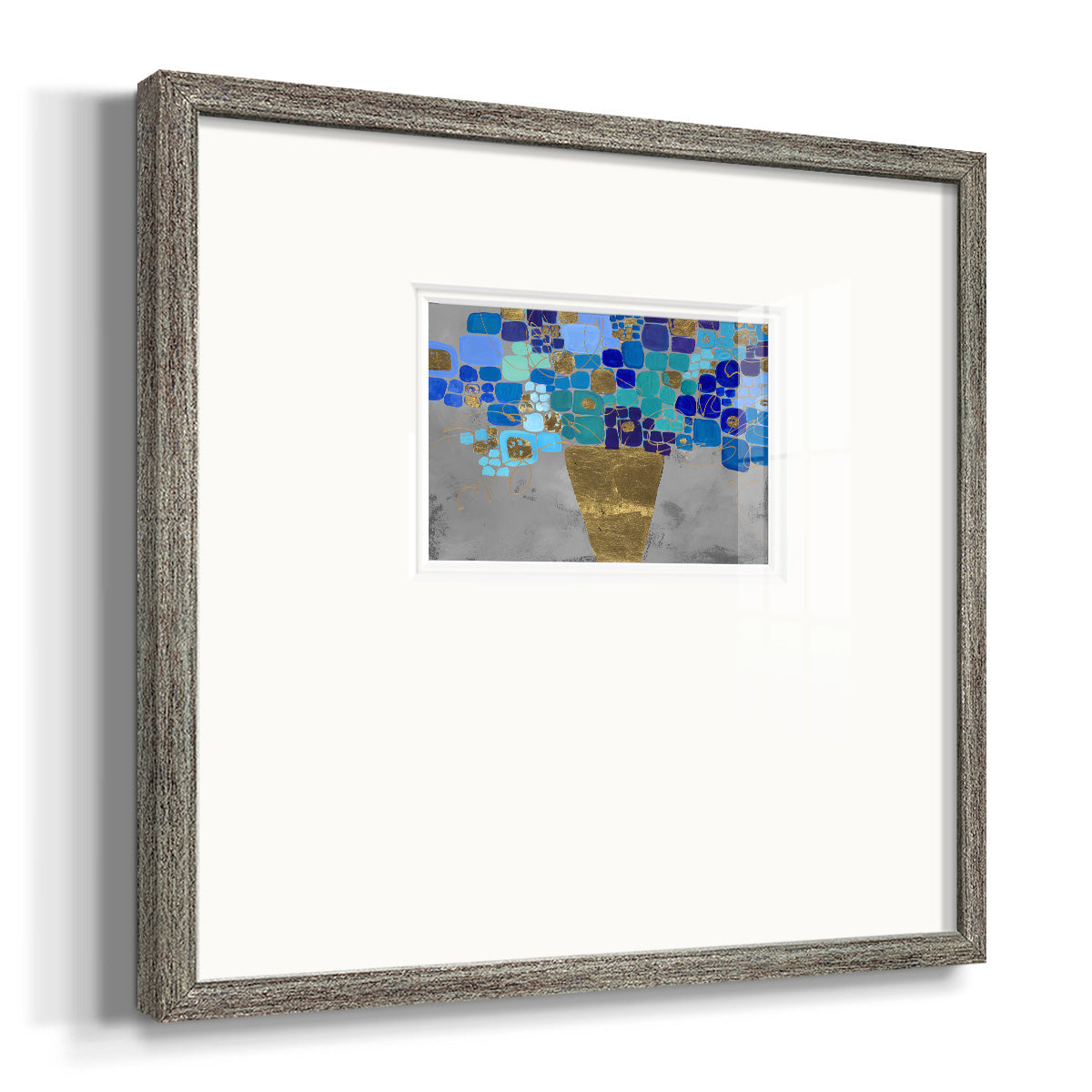 Blue Love- Premium Framed Print Double Matboard