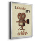 Movie Time III - Modern Framed Canvas Print