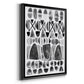 Grey Arches III - Modern Framed Canvas Print