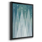 Mod Evergreens II - Modern Framed Canvas Print